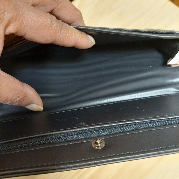 Vintage* Jordache Black Wallet Clutch - Picture 9 of 16